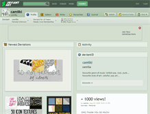 Tablet Screenshot of camiiki.deviantart.com