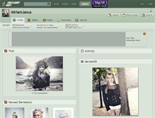 Tablet Screenshot of miriamjanus.deviantart.com