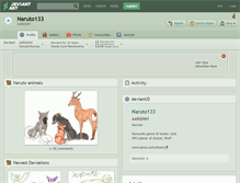 Tablet Screenshot of naruto133.deviantart.com