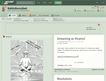 Tablet Screenshot of bubblybunnybash.deviantart.com
