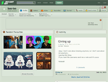 Tablet Screenshot of boo-loo.deviantart.com