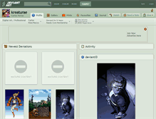 Tablet Screenshot of kreaturae.deviantart.com