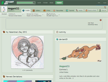 Tablet Screenshot of megami33.deviantart.com