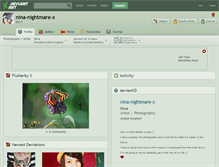 Tablet Screenshot of nina-nightmare-x.deviantart.com