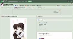 Desktop Screenshot of kaname-x-yuuki.deviantart.com