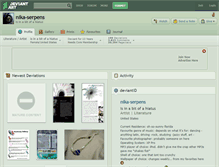 Tablet Screenshot of nika-serpens.deviantart.com