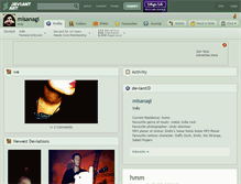 Tablet Screenshot of misanagi.deviantart.com