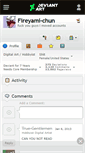 Mobile Screenshot of fireyami-chun.deviantart.com