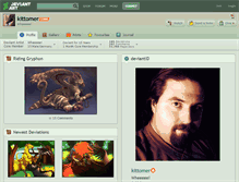 Tablet Screenshot of kittomer.deviantart.com