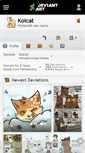 Mobile Screenshot of koicat.deviantart.com