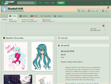 Tablet Screenshot of bluebell-khr.deviantart.com