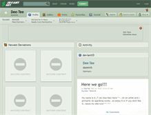 Tablet Screenshot of dee-tee.deviantart.com