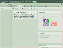 Tablet Screenshot of my-powers.deviantart.com