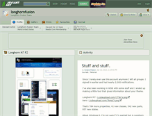 Tablet Screenshot of longhornfusion.deviantart.com
