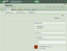 Tablet Screenshot of nebbysims.deviantart.com