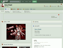 Tablet Screenshot of haru-hisaki.deviantart.com