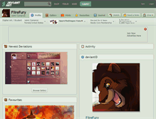 Tablet Screenshot of fiirefury.deviantart.com