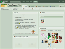 Tablet Screenshot of parco-folgore-fc.deviantart.com