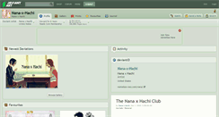 Desktop Screenshot of nana-x-hachi.deviantart.com