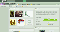 Desktop Screenshot of league-of-ebony-ocs.deviantart.com