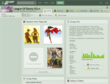 Tablet Screenshot of league-of-ebony-ocs.deviantart.com