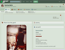 Tablet Screenshot of bunnyclaire.deviantart.com