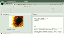 Desktop Screenshot of lucyskydiamonds.deviantart.com