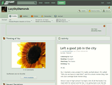Tablet Screenshot of lucyskydiamonds.deviantart.com