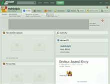 Tablet Screenshot of mahboiplz.deviantart.com
