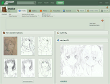 Tablet Screenshot of esoice.deviantart.com