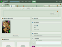 Tablet Screenshot of cam16.deviantart.com