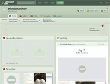 Tablet Screenshot of ethnobotanyboy.deviantart.com