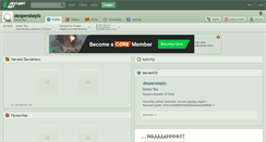 Desktop Screenshot of desperateplz.deviantart.com