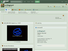 Tablet Screenshot of evildagmarx.deviantart.com