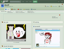Tablet Screenshot of dixnxp.deviantart.com