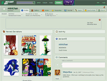 Tablet Screenshot of minichan.deviantart.com