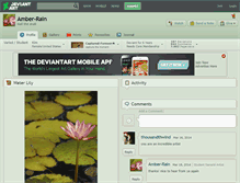 Tablet Screenshot of amber-rain.deviantart.com
