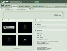 Tablet Screenshot of mancub.deviantart.com
