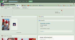 Desktop Screenshot of deviously-canadian.deviantart.com