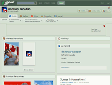 Tablet Screenshot of deviously-canadian.deviantart.com
