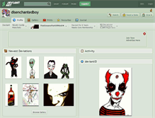 Tablet Screenshot of disenchantedboy.deviantart.com