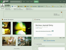 Tablet Screenshot of levebo.deviantart.com
