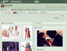 Tablet Screenshot of mal-x-inara.deviantart.com