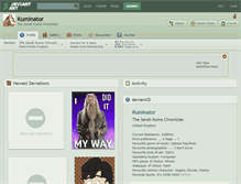 Tablet Screenshot of kuminator.deviantart.com