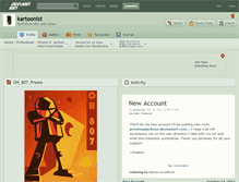 Tablet Screenshot of kartoonist.deviantart.com
