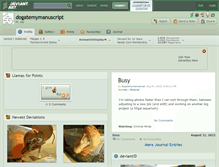 Tablet Screenshot of dogatemymanuscript.deviantart.com