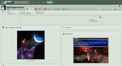 Desktop Screenshot of lightdragoonshana.deviantart.com