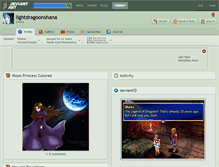 Tablet Screenshot of lightdragoonshana.deviantart.com