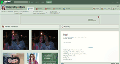 Desktop Screenshot of madameelleneblack.deviantart.com