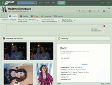 Tablet Screenshot of madameelleneblack.deviantart.com